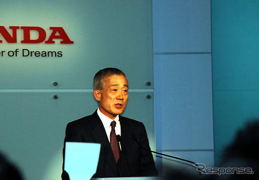 ホンダ年央会見…福井社長「リチウムイオン電池の開発は数社と」
