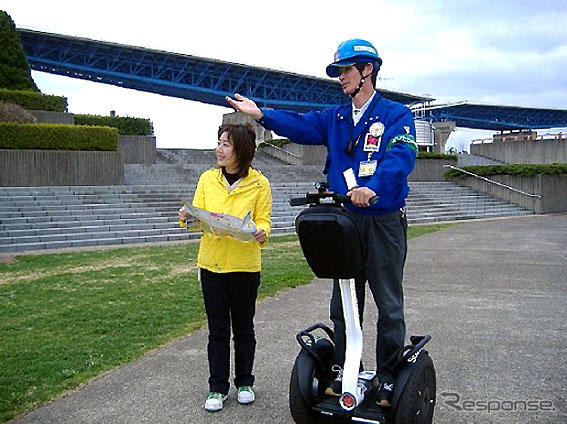 電動二輪車セグウェイ、国営ひたち海浜公園の管理用に実証実験