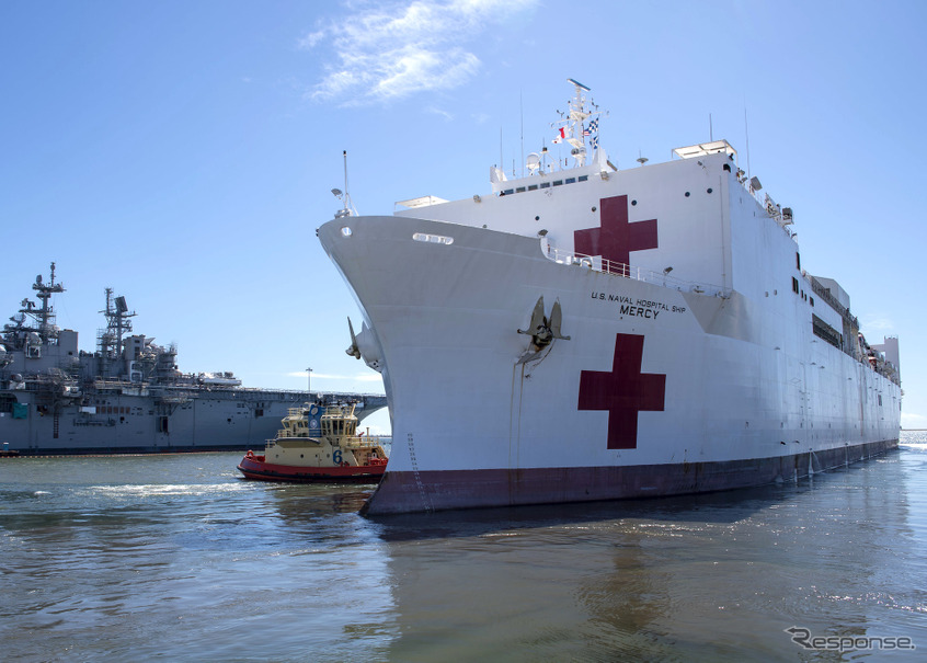 アメリカ海軍 病院船を出動 ロサンゼルスとニューヨーク フォトレボート レスポンス Response Jp
