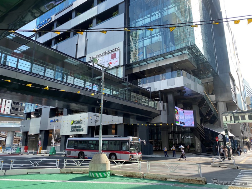 渋谷駅西口の新歩行者デッキ 供用開始は9月26日 旧東急百貨店がいよいよ解体へ レスポンス Response Jp