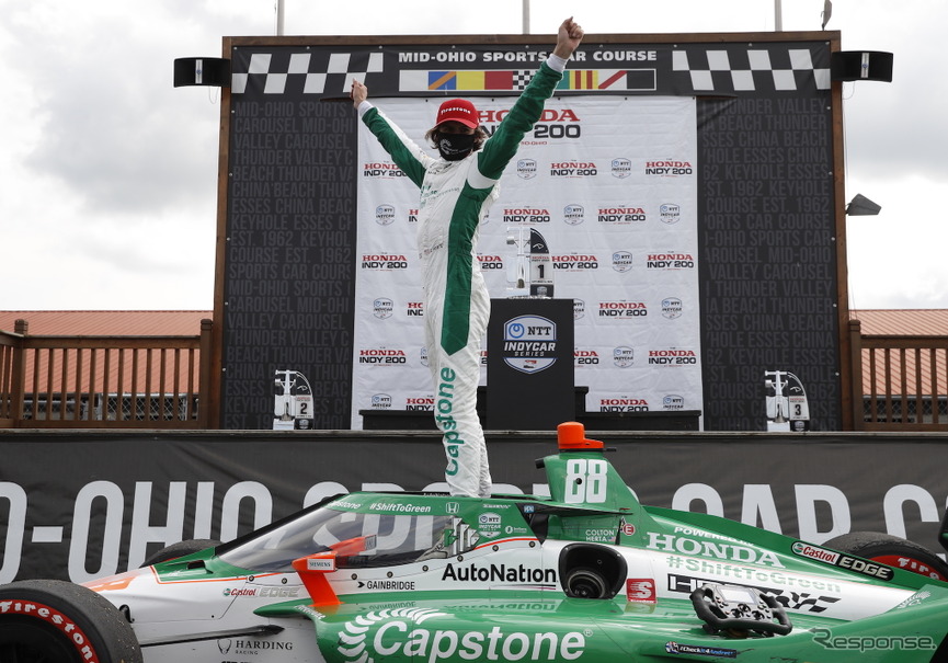 Indycar 第11戦 新進気鋭のコルトン ハータが今季初勝利 琢磨は連日の苦戦 シリーズランキング7位に後退 レスポンス Response Jp Indycar 第11戦 新進気鋭のコルトン ハータが今季初勝利 琢磨は連日の苦戦 シリーズランキング7位に後退 レスポンス Response Jp