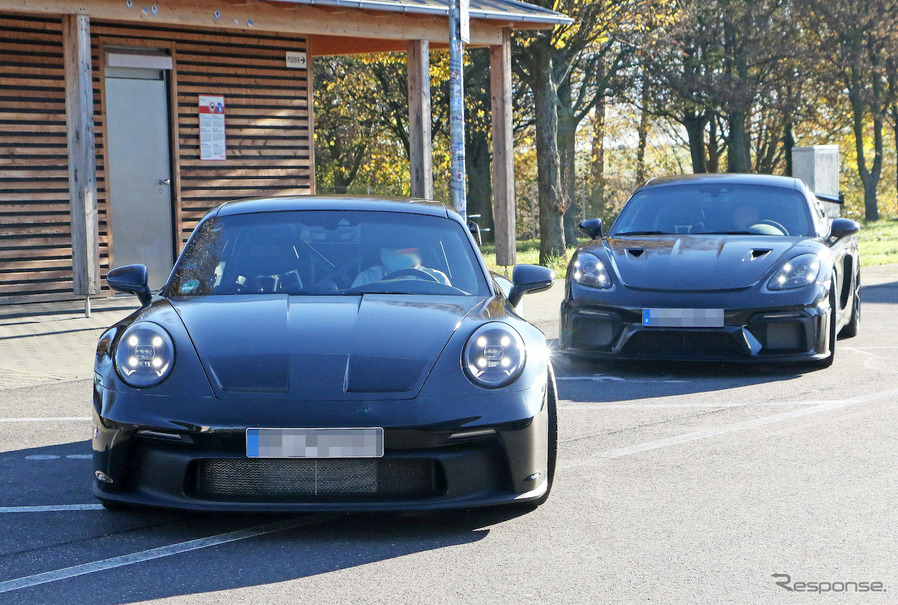 キャラが濃すぎる2台 ポルシェ 911 Gt3 と 718ケイマン Gt4 Rs を同時スクープ レスポンス Response Jp キャラが濃すぎる2台 ポルシェ 911 Gt3 と 718ケイマン Gt4 Rs を同時スクープ レスポンス Response Jp