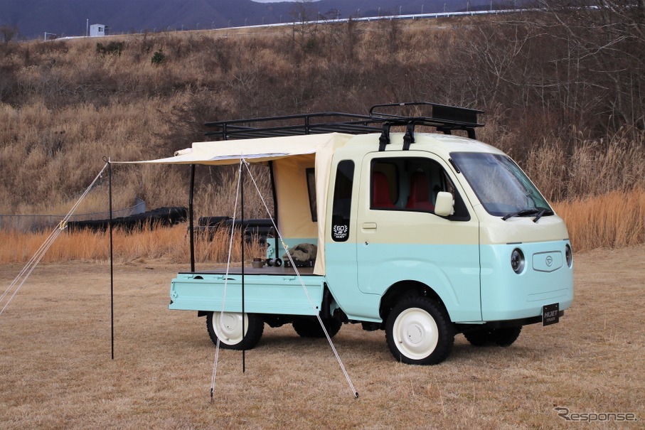 ダイハツ ハイゼットジャンボ キャンパーver ここから始まる景色 東京オートサロン21 インタビュー レスポンス Response Jp ダイハツ ハイゼットジャンボ キャンパーver ここから始まる景色 東京オートサロン21 インタビュー レスポンス Response Jp