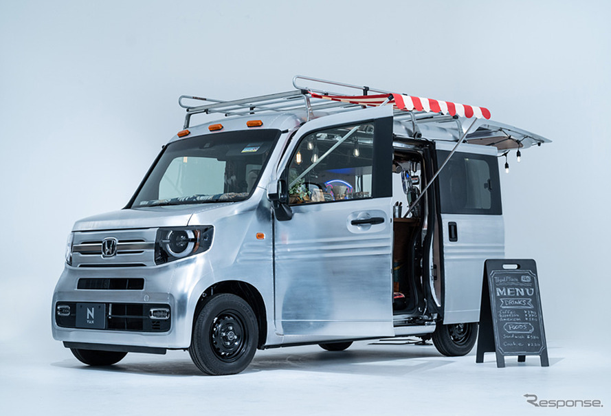 トレーラー風ボディに注目 ホンダ N Vanカスタム 3rd Place Van 東京オートサロン21 詳細画像 レスポンス Response Jp