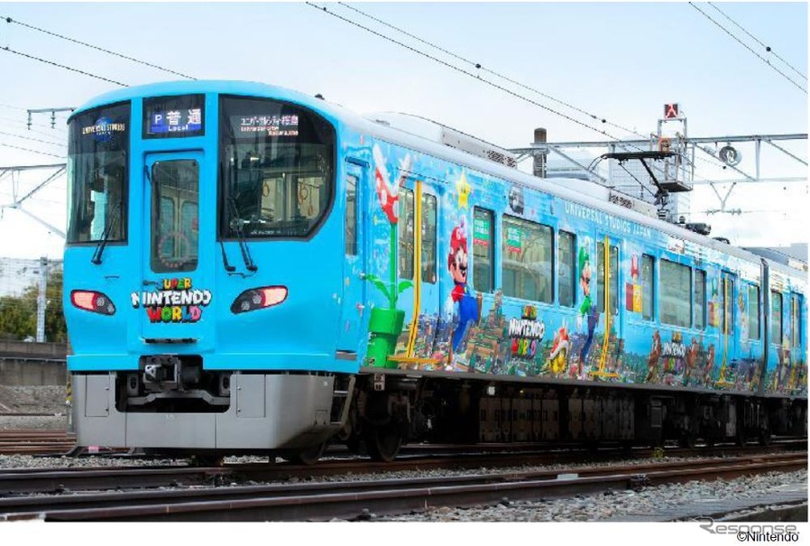 Usj スーパー ニンテンドー ワールド のラッピング電車 大阪環状線とjrゆめ咲線 レスポンス Response Jp