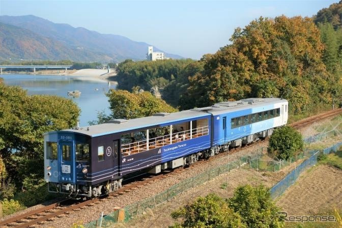 Jr四国のトロッコ列車が京都に 藍よしのがわトロッコ 2月日にお目見え レスポンス Response Jp