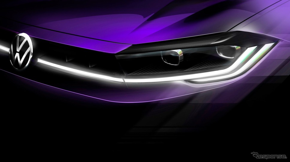 Vw ポロ 改良新型のティザースケッチ 車は4月22日発表 レスポンス Response Jp Vw ポロ 改良新型のティザースケッチ 車は4月22日発表 レスポンス Response Jp