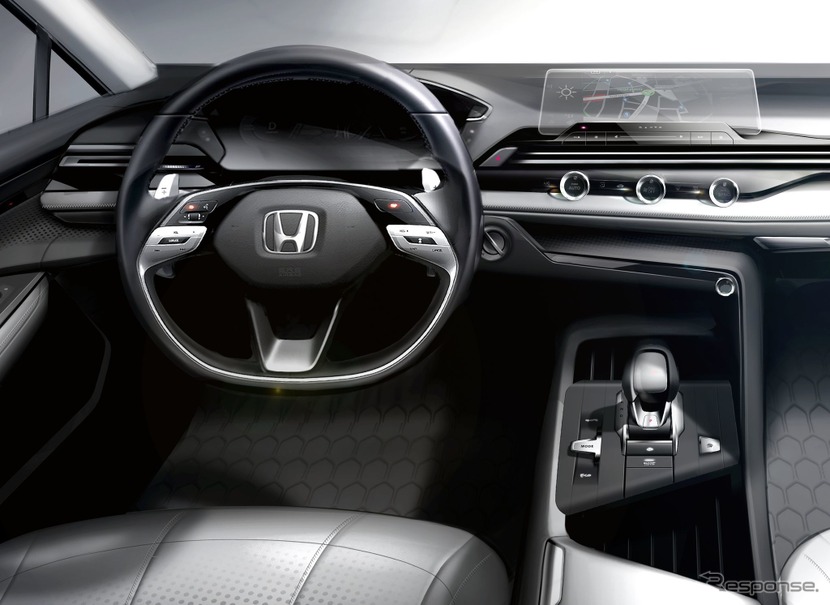米ホンダ 次世代インテリアのスケッチ公開 シビック 新型に初採用の見通し レスポンス Response Jp