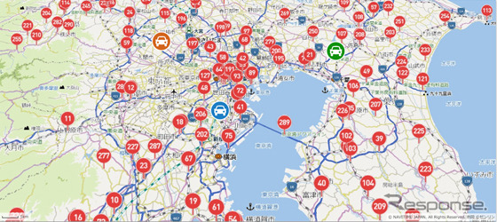 法人向けナビタイムapi 地図apiをバージョンアップ 数千個のマーカー表示対応など レスポンス Response Jp