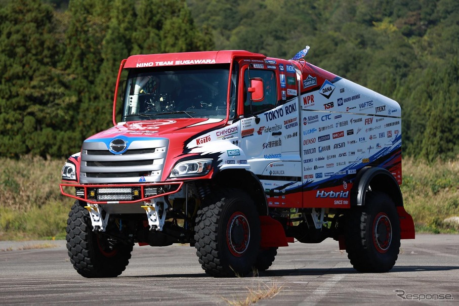 日野自動車 ダカールラリー22参戦車両を発表 軽量化 加速性能を向上 レスポンス Response Jp 日野自動車 ダカールラリー22参戦車両を発表 軽量化 加速性能を向上 レスポンス Response Jp