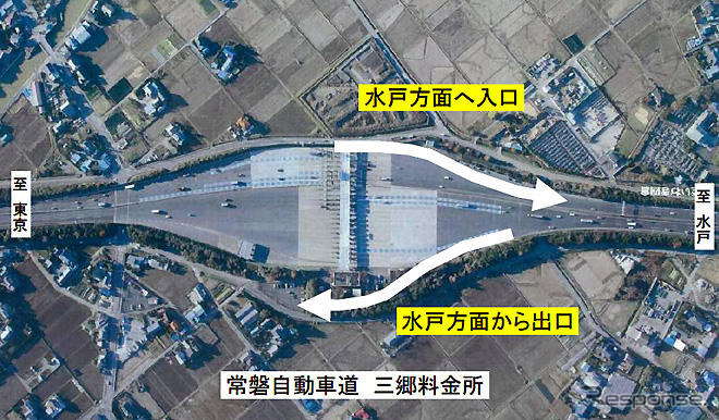 常磐道 三郷料金所スマートIC社会実験　12月19日から