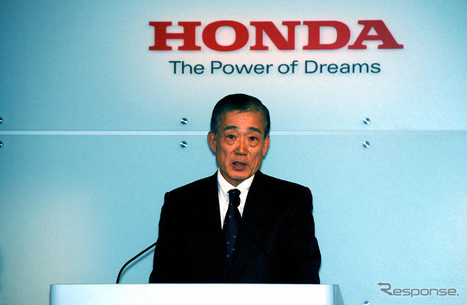 ホンダ年末会見　福井社長「何らかの支援でビッグ3を健全な体質に」