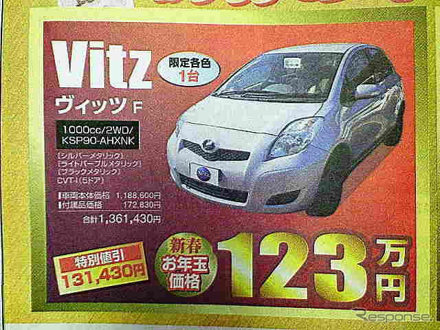 【成人の値引き情報】この価格でコンパクトカーを購入できる!!