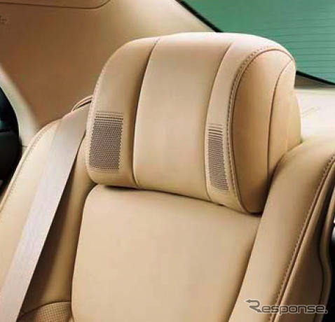 トヨタ クラウンマジェスタ 新型発表 トヨタ紡織のスピーカー内蔵ヘッドレストを採用 レスポンス Response Jp