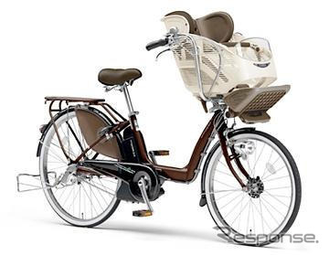 ヤマハ、電動ハイブリッド自転車PAS リトルモア リチウムを発売へ　幼児2人同乗