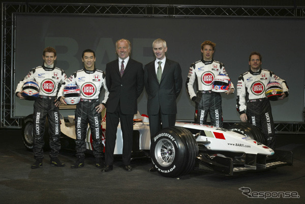 【ホンダF1ストーキング】B・A・R、ニューマシン「005」を発表