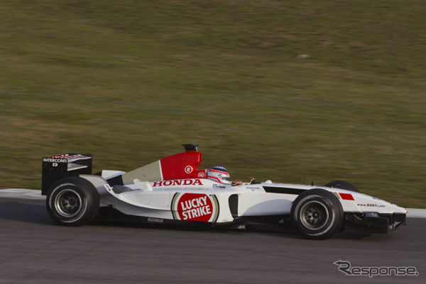 【ホンダF1ストーキング】佐藤琢磨のB・A・R第一声