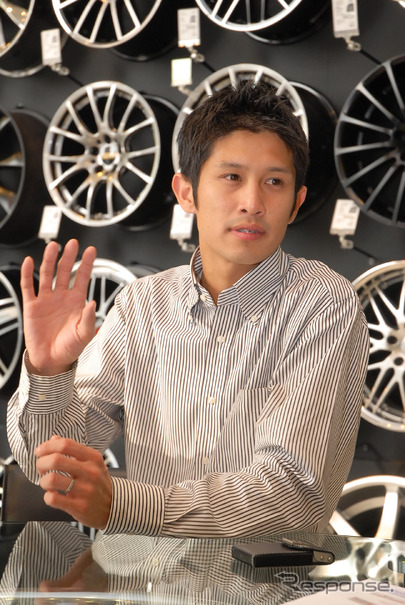 板垣大輔マネージャー「単なる高級ブランド店ではなく、軽自動車のタイヤ1本の需要も積み上げていきたい」