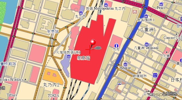 簡体字中国語に対応した多言語MapFan onPage 画面イメージ