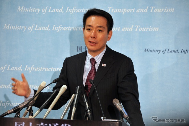 22日、国土交通省（撮影＝中島みなみ）