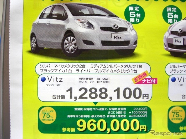 新車値引き情報 四国で ヴィッツ 東海で日産 全国でマツダが安い コンパクト レスポンス Response Jp