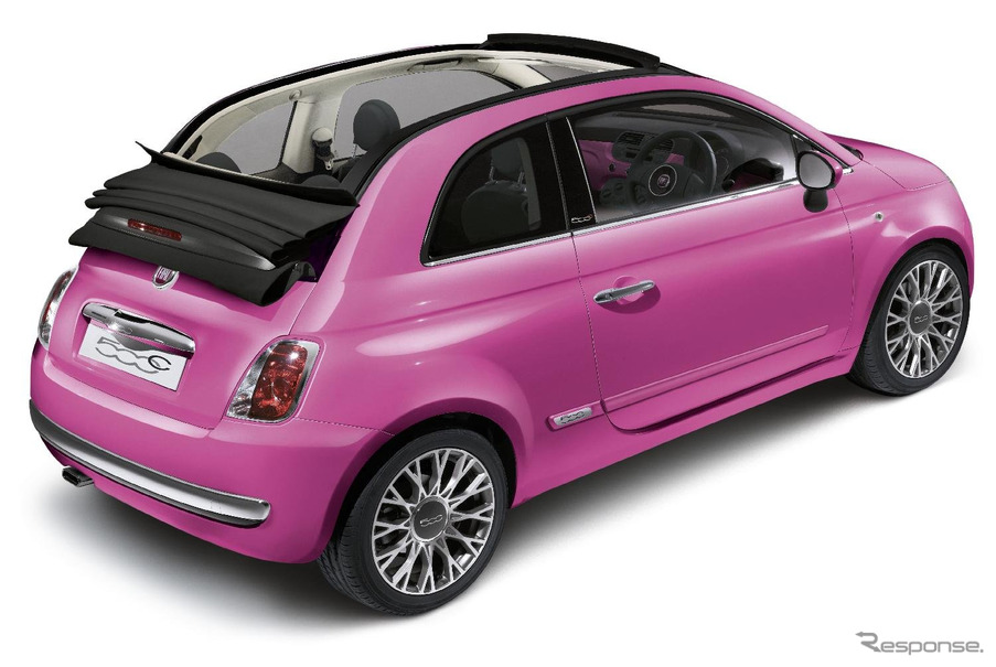 フィアット 500c ピンク色の限定車を設定 とってもキュート レスポンス Response Jp