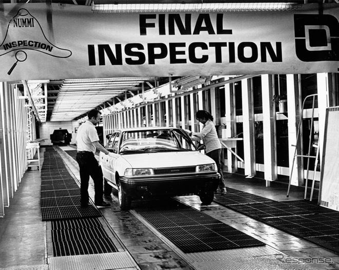 北米トヨタは18日、4月1日にNUMMIを閉鎖することでUAWと最終合意したと発表（写真は1985年のNUMMI）