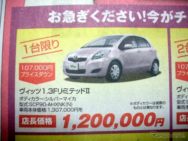 新車値引き情報 1万円以下でコンパクトカーを見つける レスポンス Response Jp