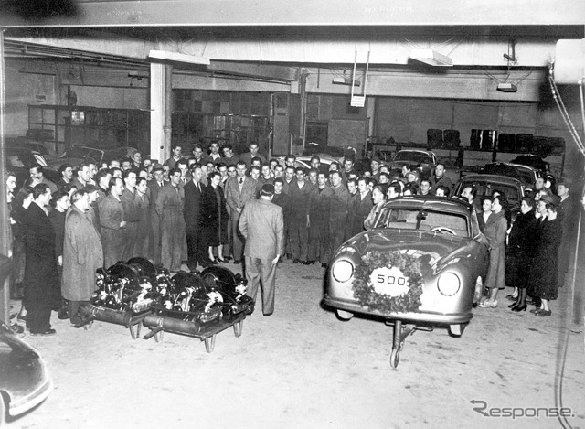 1951年、500台めの356