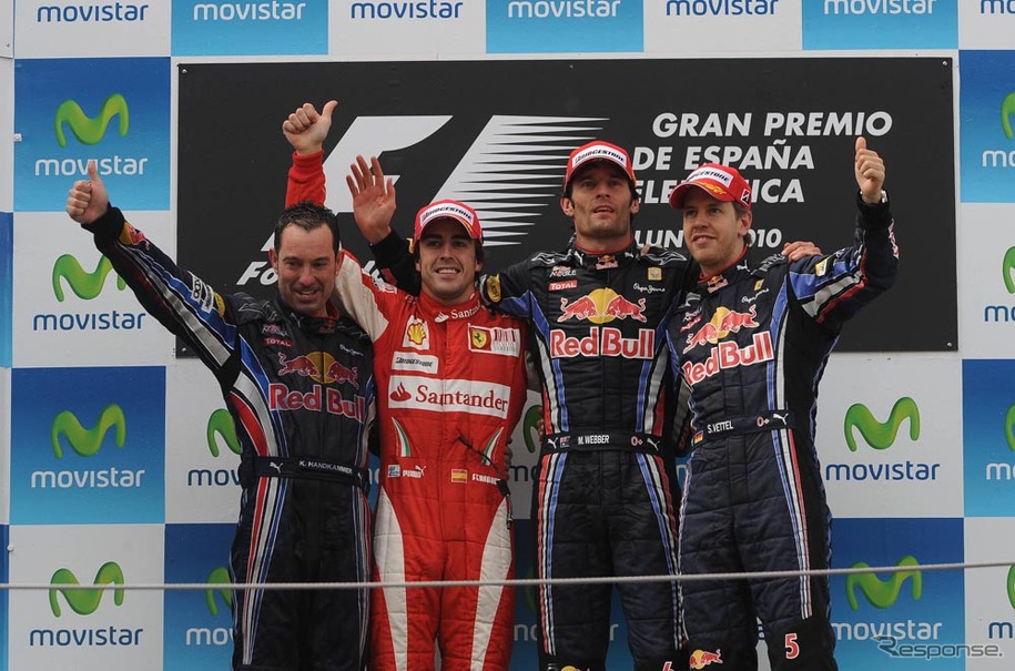 レッドブルのマーク・ウェーバーがポール・トゥ・ウィンで完勝（写真＝ブリヂストン）
