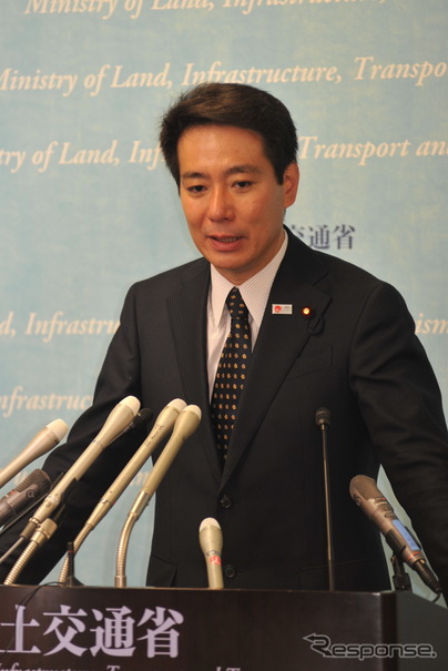 鳩山政権最後の前原国交相会見　撮影＝石田信一郎