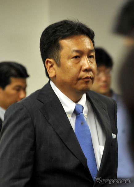 枝野幸男幹事長（12日・民主党本部）　撮影＝中島みなみ