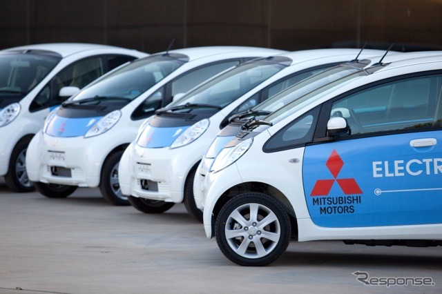 i-MiEV。アメリカに上陸した試乗用のフリート