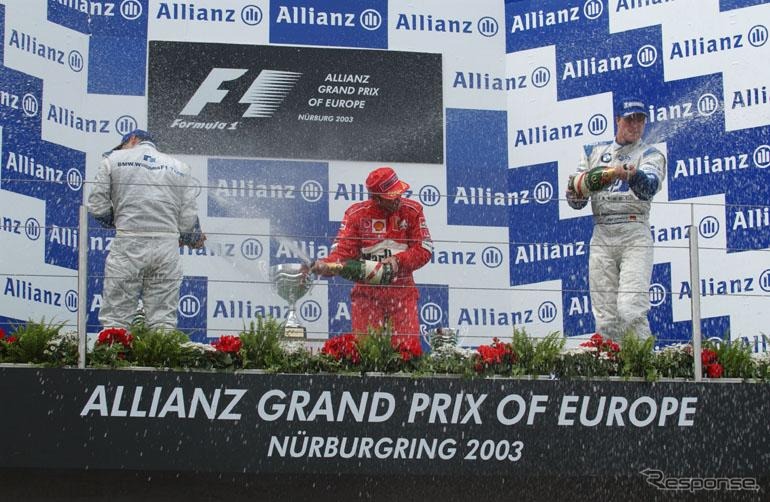 【F1ヨーロッパGP決勝】ウィリアムズが1-2フィニッシュ