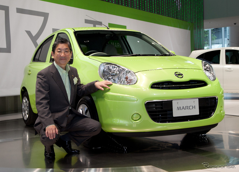 志賀COOとマーチ新型（資料画像）