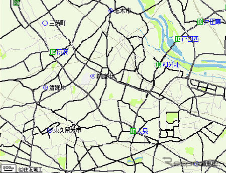 VICS域外でも渋滞情報---ホンダ・インターナビが世界初の技術