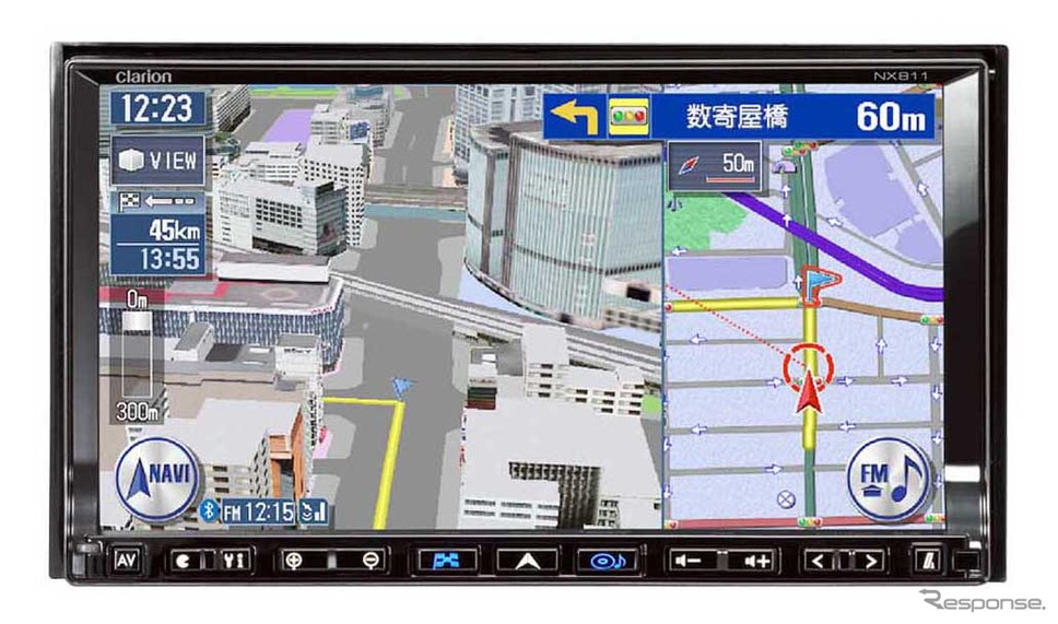 クラリオンHDDナビの2011年モデル クラスヴィアNX811