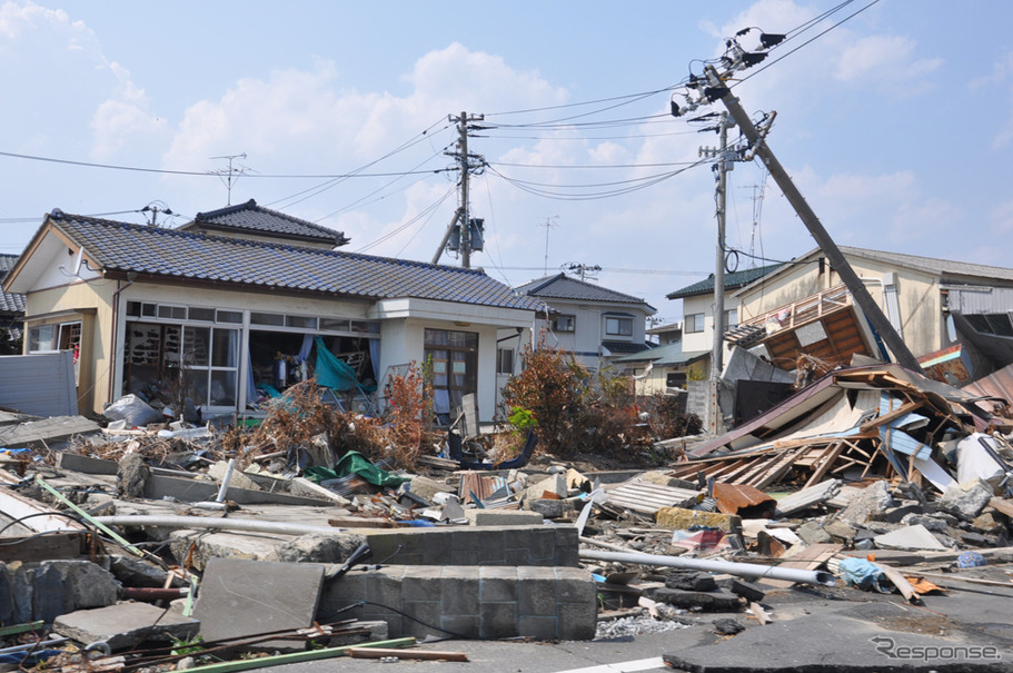 仙台空港近辺の住宅街