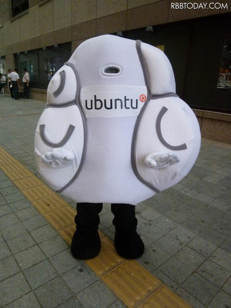 クッションにすれば人気が出そうなubuntuさん クッションにすれば人気が出そうなubuntuさん