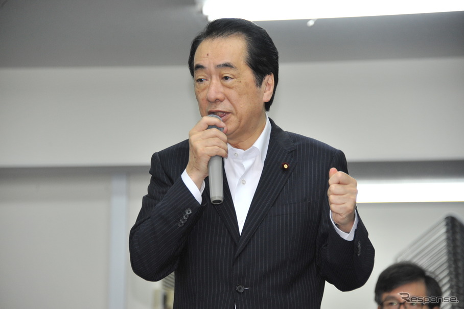 菅直人首相（7日・永田町）