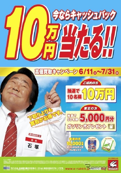 10万円が当たる!高価買取 キャンペーン