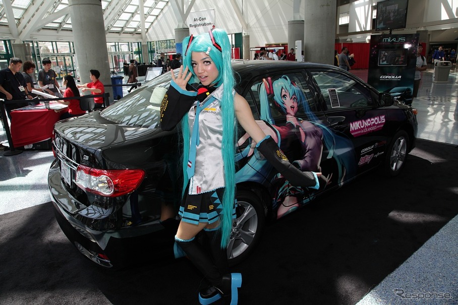 初音ミクがアメリカ初上陸 会場には痛車 カローラも レスポンス Response Jp