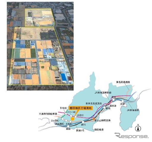 スズキは、浜松市北区都田町の工場用地を取得