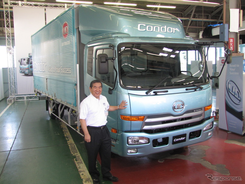 【UDトラックス コンドルMK/LK 新型】竹内社長「新型エンジンをボルボグループにも」