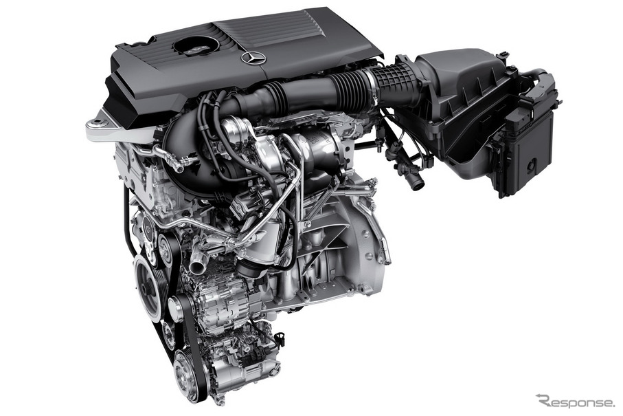 新開発のM270型直噴1.6リットル直列4気筒ガソリンエンジン