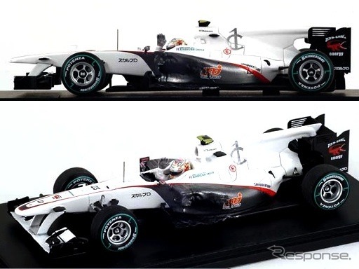 レジン（樹脂）モデル「小林可夢偉モデル BMWザウバーC29 2010日本GPバージョン」