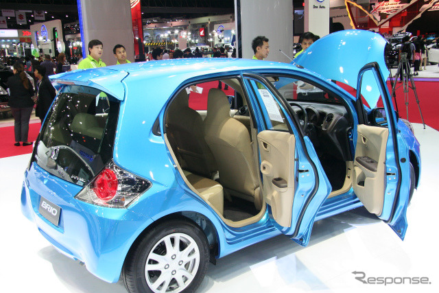 ホンダのタイ工場で生産する「ブリオ」(バンコクモーターショー11)