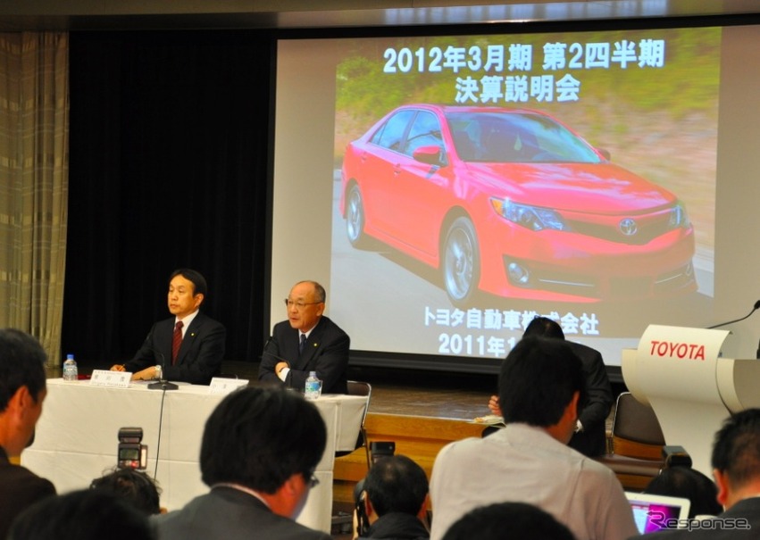 トヨタ中間期決算