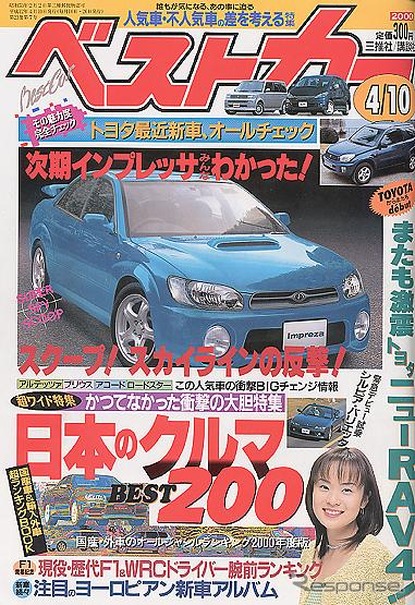 【メディアラウンドアップ】『ベストカー』---次期『インプレッサ』みんなわかった