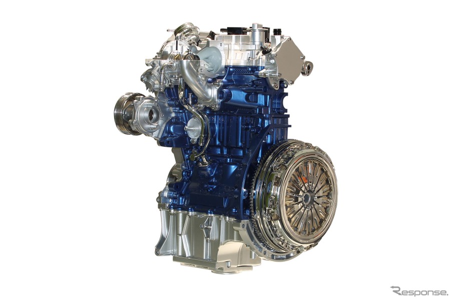 フォードモーターの1.0リットル3気筒ガソリンターボエンジン、「エコブースト」（参考画像）